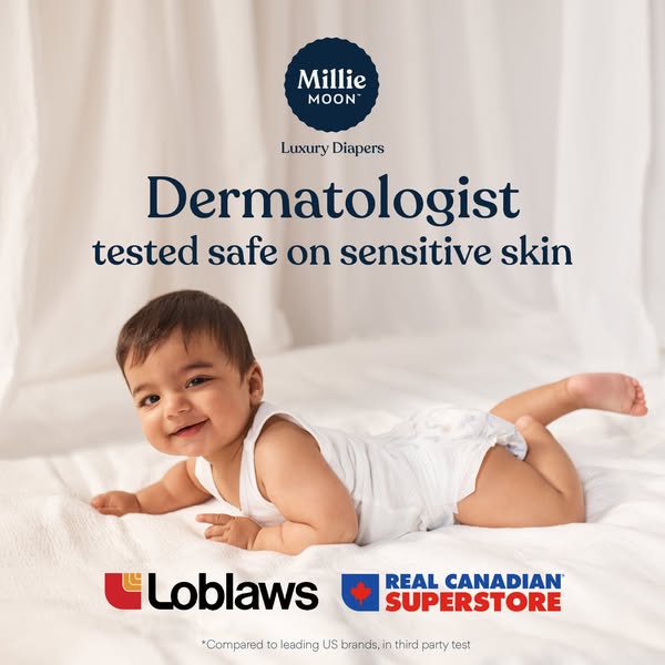 Millie Moon Luxury Diapers ad