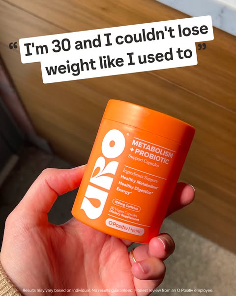 This ad features a testimonial from a 30-year-old woman who says she couldn't lose weight like she used to. The ad p