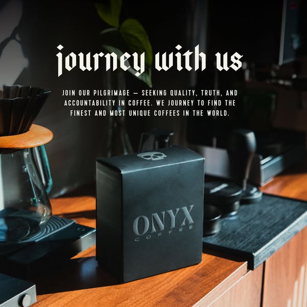 This image ad showcases Onyx Coffee's dedication to quality, truth, and accountability in sourcing the finest and mo