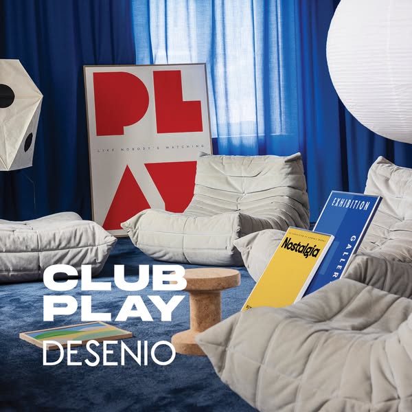 This image ad showcases Desenio's home decor posters, staged in an inviting living room to inspire customers with th