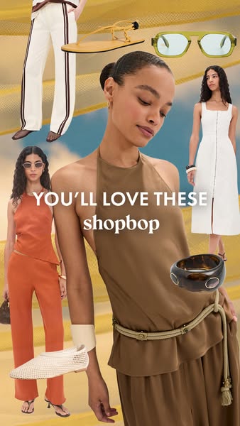This ad showcases a variety of women's clothing and accessories from Shopbop. It is intended to drive sales and intr