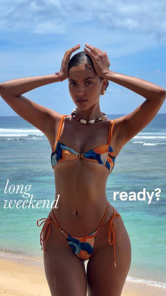 This image ad shows a woman in a bikini on a beach. The ad prompts viewers to consider whether they are ready for the lo