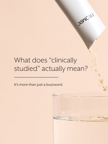 This ad uses a question and answer format to highlight that Promix is "clinically studied" and more than just 