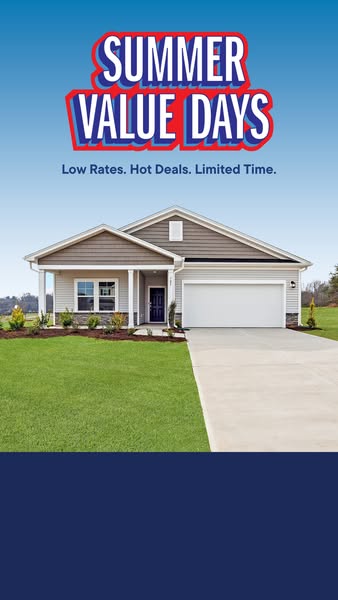 This image ad for Summer Value Days presents a single-family home against a gradient background with the promotion name 