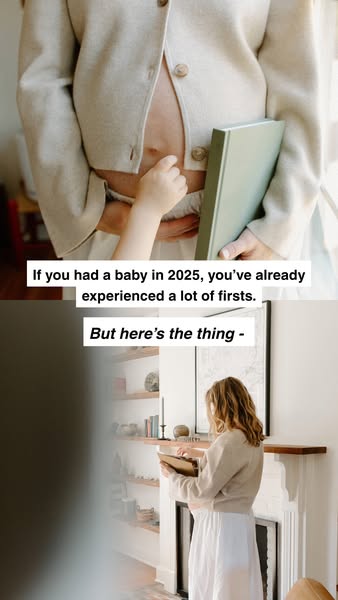 The ad features a mother who is pregnant and includes the text "If you had a baby in 2025, you've already exper