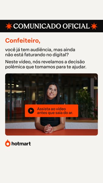 This ad is targeted toward bakers who already have a following but are not yet making money from it, which Hotmart is so