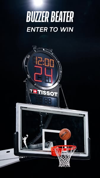 An image ad for Tissot promoting a sweepstakes opportunity.