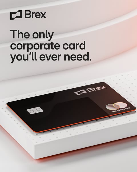This ad showcases the Brex corporate card, emphasizing its all-encompassing utility for corporate needs. The ad uses a m