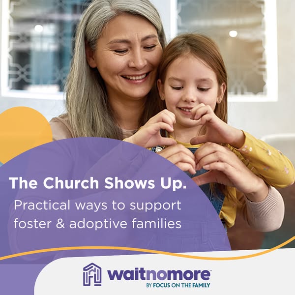 This image ad seeks to support foster and adoptive families and highlight the role churches can play in providing practi