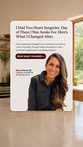 Mona Sharma Health and Wellness ad