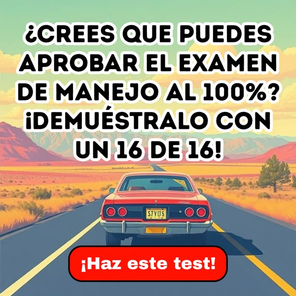 This ad challenges the viewer to prove they can pass a driving test with a perfect score.