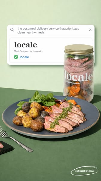 This ad utilizes a unique approach by showing a google search for the best meal delivery service to lead to the product&