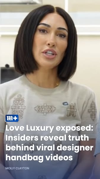 This ad is designed to draw the viewer in with a shocking tell-all about the truth behind viral designer handbag videos.