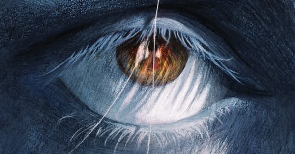 This ad uses an abstract close-up of an eye to create an enigmatic tone. No text is present. The ad likely intends to ca