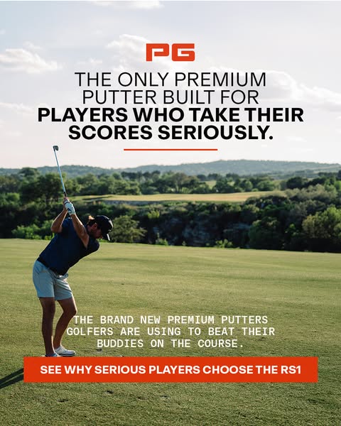 This Meta image ad for PG features a golfer using their putter on the green. The ad is selling premium putters to golfer