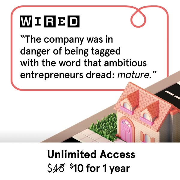 This ad for Wired uses a quote from the publication itself to highlight the value of its content for ambitious entrepren