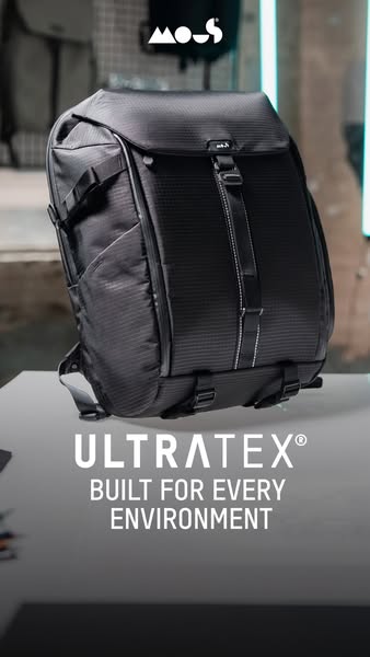 This ad highlights a MOS backpack. The text in the ad reads, "ULTRATEX® BUILT FOR EVERY ENVIRONMENT".