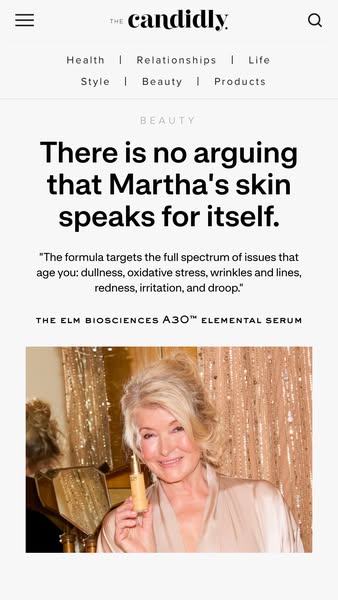 Martha Stewart ad