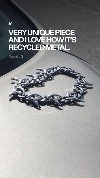 This Meta image ad features a testimonial from a customer about a barbed wire bracelet. The testimonial emphasizes the b