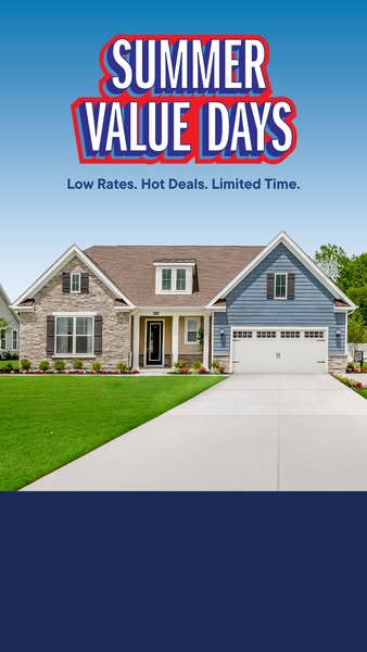 This is an image ad promoting low rates and hot deals for a limited time on homes.