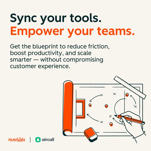 This ad promotes a service that helps teams sync their tools and empower their teams. It highlights the ability to reduc