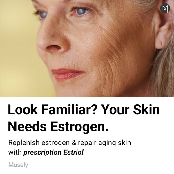 This ad aims to address the issue of aging skin by suggesting that it needs estrogen. It promotes a product that can rep