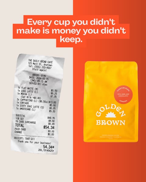 Golden Brown Coffee ad