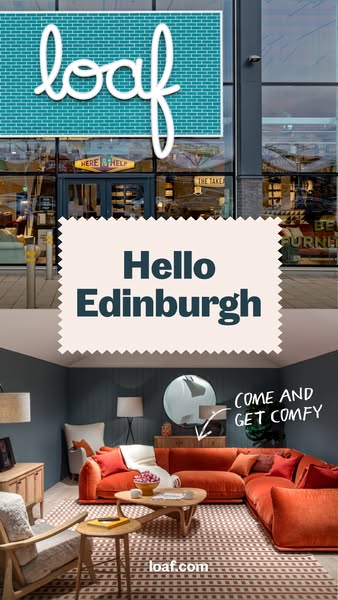 This ad for Loaf promotes the opening of their Edinburgh location and entices customers to visit and explore the store&#