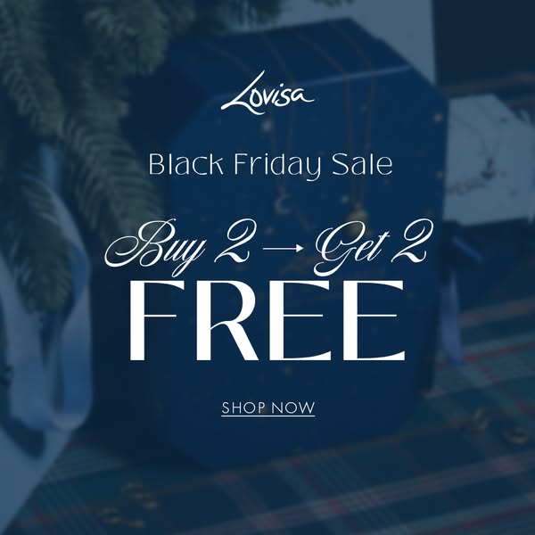 This image ad for Lovisa promotes a Black Friday sale with a buy 2 get 2 free offer.