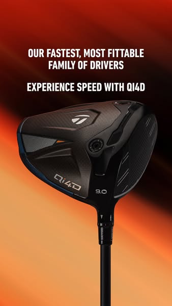 This ad showcases the Qi4D golf club driver, emphasizing its speed and adjustability for golfers seeking to enhance thei
