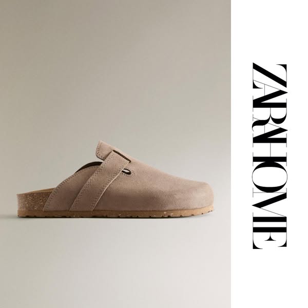 This ad showcases a pair of Zara Home clogs. The ad features a single image of the product against a neutral background,