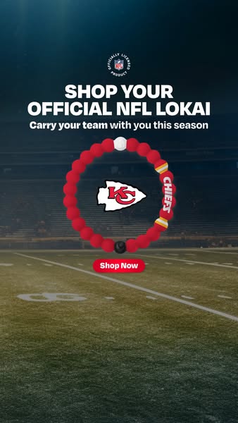 This ad promotes Lokai's officially licensed NFL bracelets, encouraging fans to carry their team spirit with them th