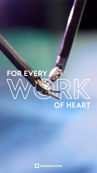 This ad for Cleveland Clinic uses an extreme close-up of surgical robotics to connect the brand with the concept of high