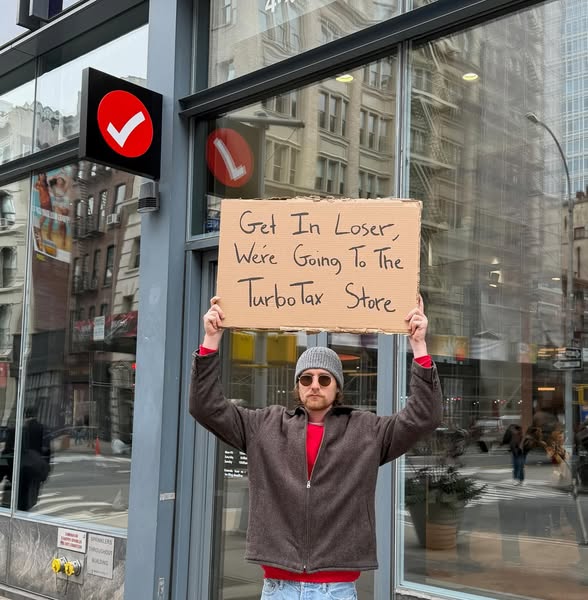 DudewithSign ad