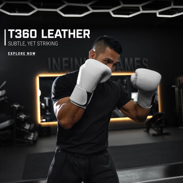 This ad showcases Venum brand boxing gloves, highlighting their luxurious construction, durability, and style.