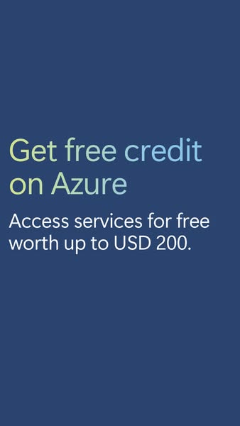 This is an ad for Azure. It provides an offer of free credits.