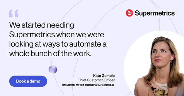 This ad features a testimonial from Kate Gamble, Chief Customer Officer at OMNICOM MEDIA GROUP (OMG) DIGITAL, who shares