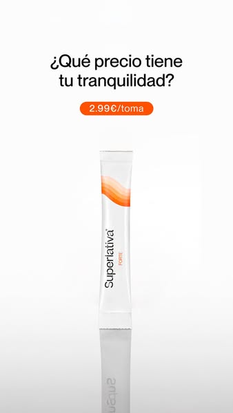 This is a simple ad for Superlativa Forte, which conveys that a customer can buy a dose of tranquility for 2.99 euros.