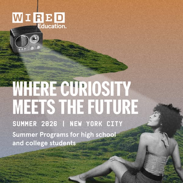 This ad is promoting summer programs for high school and college students in New York City in 2026. It targets curious s