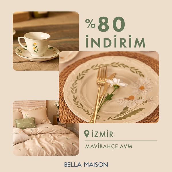 This image ad for Bella Maison showcases a curated selection of their home goods. The ad emphasizes a limited-time offer
