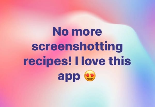 This image ad uses a screenshot aesthetic to share a testimonial about an app that eliminates the need to screenshot rec