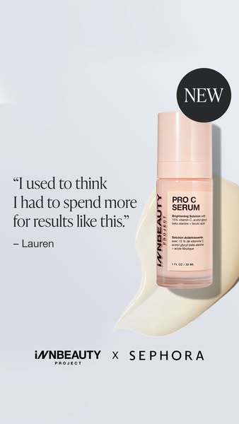This ad features a testimonial from a customer, Lauren, who expresses surprise at the effectiveness and affordability of