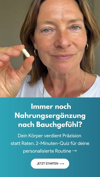 This ad aims to make viewers question if they are taking supplements based on a feeling, and then suggests they take a 2