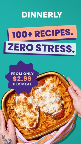 This ad for Dinnerly uses bright colors to grab attention. It highlights the price point and the convenience of using Di