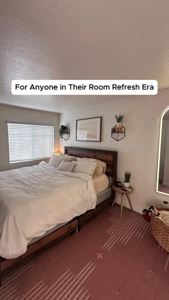 The ad presents a bedroom scene and suggests the audience is in their room refresh era.