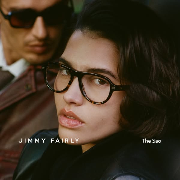 This ad showcases Jimmy Fairly's 'The Sao' glasses, emphasizing the brand's blend of classic style and m
