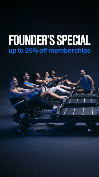 This ad promotes a fitness studio offering a special discount on memberships for a limited time. The ad features a group