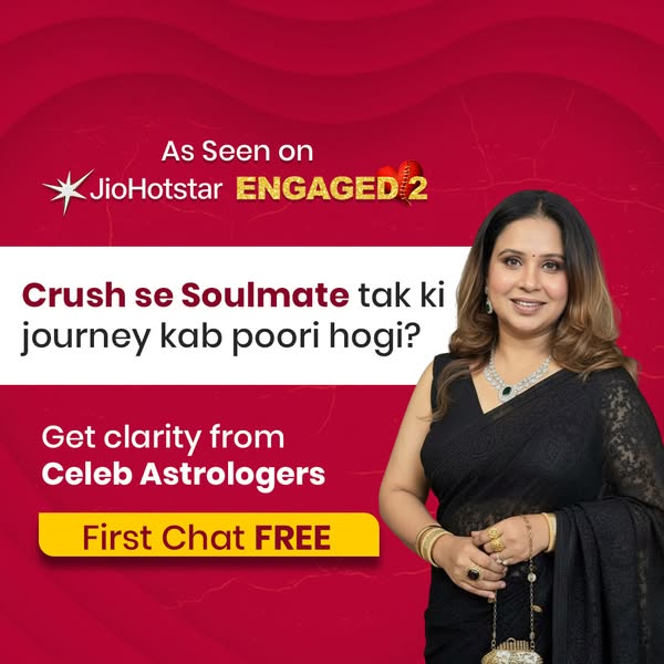 This image ad for a celebrity astrologer service seeks to connect users to their soulmates. It uses an image of a female