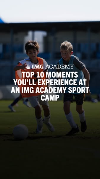 This ad for IMG Academy Sport Camp uses a listicle format to highlight the top 10 moments that campers will experience. 