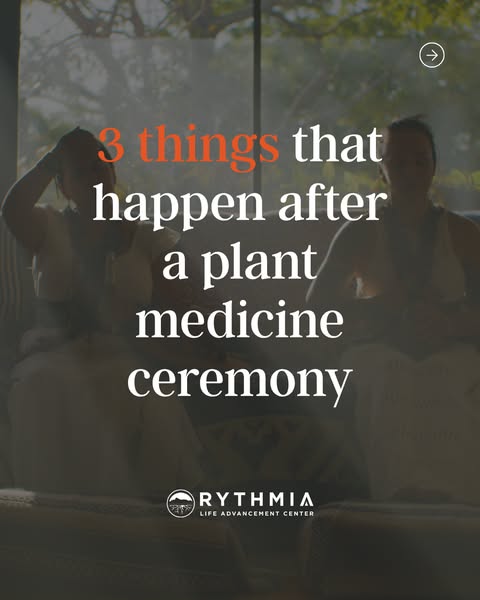 This image ad is for Rythmia Life Advancement Center. The image shows two women sitting in what appears to be a therapy 